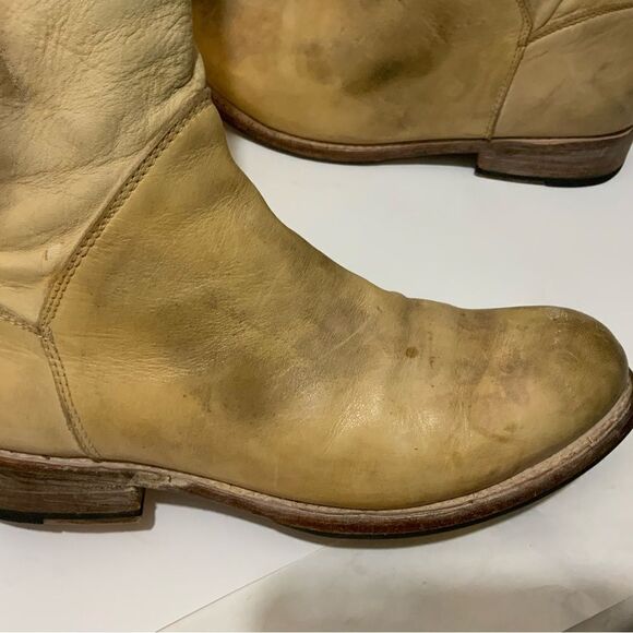 Bed Stu Womens Manchester Distressed Leather Tan Rustic boots sz 9 - Picture 7 of 16